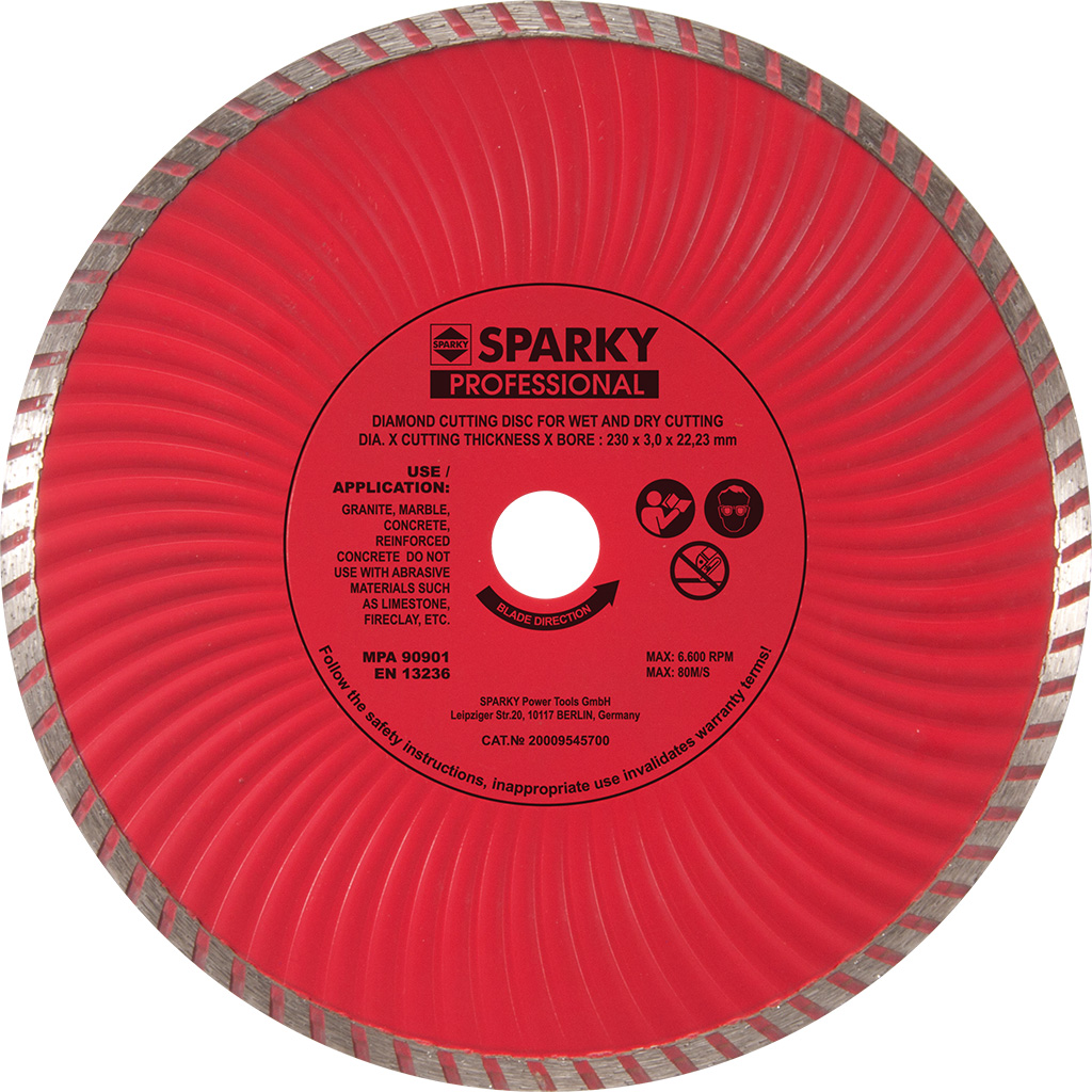 Алмазные диски для резки керамической плитки и керамогранита | SPARKY.eu